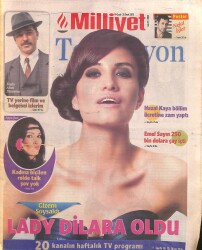 Milliyet Gazetesi Televizyon Eki 19 - 25 Ocak 2013 - Emel Sayın 250 Bin Dolara Çay içti - Nejat İşler Poster GZ158608 - Gökçekoleksiyon