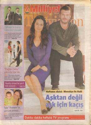 Milliyet Gazetesi Televizyon Eki 20-26 Ekim 2007 - Eşref Saatinin Oyuncuları İbrahim Tatlısesle Kadir İnanır Kabadayı Olacaktı - GZ96560 - 1