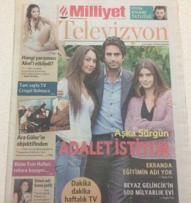 Milliyet Gazetesi Televizyon Eki 29 Ekim- 4 Kasım 2005 - Aşka Sürgün Adalet İstiyor GZ47109 - 1