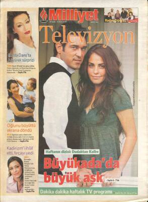 Milliyet Gazetesi Televizyon Eki 29 Eylül - 5 Ekim 2007 - Demet Akbağ , Annesiyle İlk Kez Reklamda - Ayşenur Yazıcıya Albüm Teklifi GZ96559 - 1