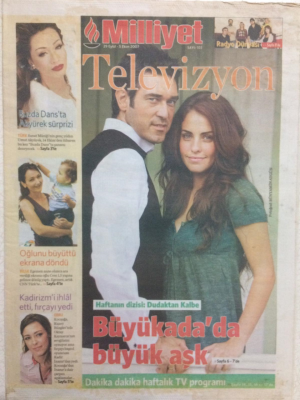 Milliyet Gazetesi Televizyon Eki 5 Ekim 2007 - Büyükada Da Büyük Aşk, Bu Koltuk Hülya Avşarı Uçurmuş GZ24595 - 1