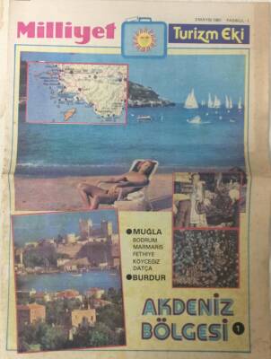 Milliyet Gazetesi Turizm Eki 3 Mayıs 1981 Akdeniz Bölgesi GZ36234 - 1