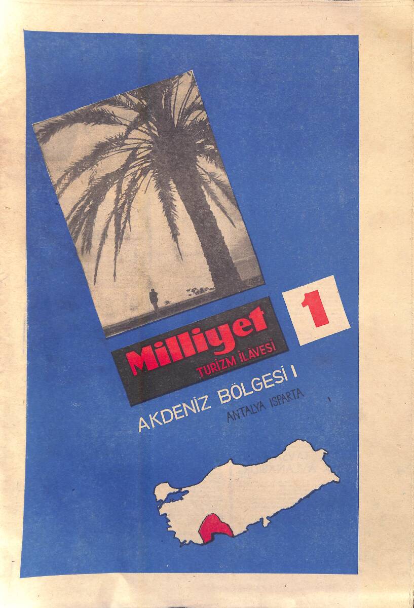 Milliyet Gazetesi Turizm İlavesi Akdeniz Bölgesi 1 - Antalya Isparta GZ156456 - 1