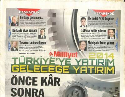 Milliyet Gazetesi Türkiyeye Yatırım Eki 27 Aralık 2013 - Kırmızı Et Üretimi 915 Bin Tona Çıktı GZ105765 - 1