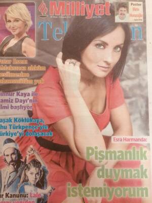 Milliyet Gazetesi TV Eki 4 Kasım 2011 - Esra Harmanda Pişmanlık Duymak İstemiyorum GZ38820 - 1