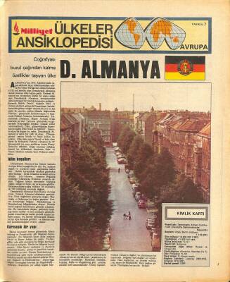 Milliyet Gazetesi Ülkeler Ansiklopedisi - Coğrafyası Buzul Çağından Kalma Özellikler Taşıyan Ülke D. Almanya GZ122585 - 1