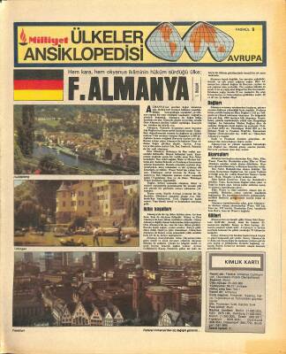 Milliyet Gazetesi Ülkeler Ansiklopedisi - Hem Kara, Hem Okyanus İkliminin Hüküm Sürdüğü Ülke F. Almanya GZ122586 - 1