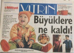 Milliyet Gazetesi Vitrin Eki 12 Aralık 1998 -Selin ToktayPostmodern Şeyler Seviyorum GZ45034 - 2