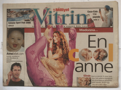 Milliyet Gazetesi Vitrin Eki 13 Mayıs 2000 - Duyargaları İçinde İnsan GZ5030 - 1