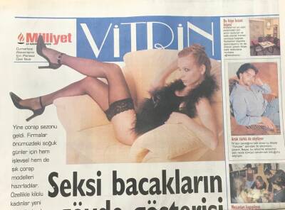 Milliyet Gazetesi Vitrin Eki 14 Kasım 1999 -Beyazca Türküler -Seksi Bacakların Gövde Gösterisi GZ30639 - 1