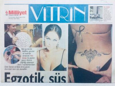 Milliyet Gazetesi Vitrin Eki 15 Ağustos 1998 - Egzotik Süs GZ41553 - 1