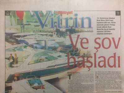 Milliyet Gazetesi Vitrin Eki 15 Ocak 2000 - Ve Şov Başladı GZ38628 - 1