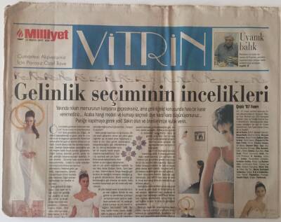 Milliyet Gazetesi Vitrin Eki 17 Mayıs 1997 - Gelinlik Seçiminin İncelikleri GZ22709 - 1