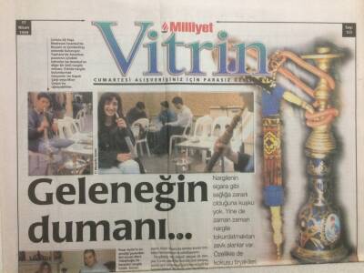Milliyet Gazetesi Vitrin Eki 17 Nisan 1999 - Geleceğin Dumanı,Nargile GZ35660 - 1