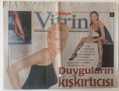 Milliyet Gazetesi Vitrin Eki 18 Eylül 1999 - Duyguların Kışkırtıcısı Çoraplar GZ22724 - 1