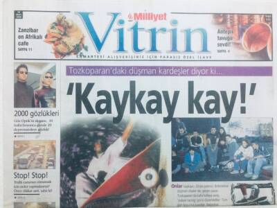 Milliyet Gazetesi Vitrin Eki 18 Mart 2000 - Kaykay Kay GZ43067 - 1