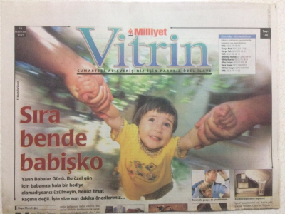 Milliyet Gazetesi Vitrin Eki 19 Haziran 1999 - Murat Evgin,Benim Babam Kim Biliyor musunuz? GZ24870 - 1