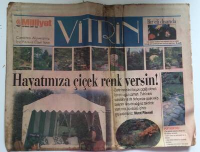 Milliyet Gazetesi Vitrin Eki 19 Nisan 1997 - Hayatınıza Çiçek Renk Versin GZ39065 - 1