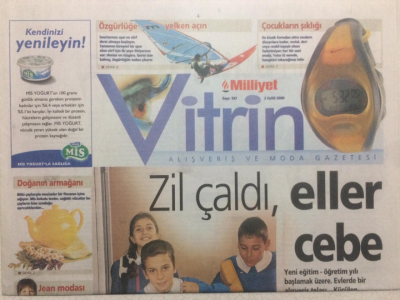 Milliyet Gazetesi Vitrin Eki 2 Eylül 2000 - Zil Çaldı,Eller Cebe GZ24385 - 1
