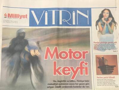 Milliyet Gazetesi Vitrin Eki 20 Mart 1999- Motor Keyfi -Kadınlar Erkek Gözüne Çok Önem Veriyor GZ36421 - 1