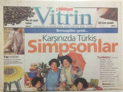 Milliyet Gazetesi Vitrin Eki 20 Mayıs 2000 - Türk İş Simpsonlar GZ35661 - 1