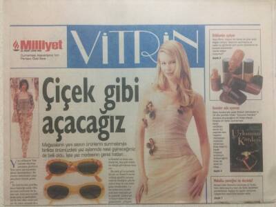 Milliyet Gazetesi Vitrin Eki 21 Mart 1998 - Çiçek Gibi Açacağız GZ38625 - 1