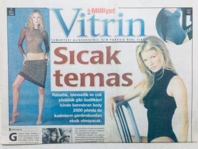 Milliyet Gazetesi Vitrin Eki 23 Ekim 1999 - Sıcak Temas GZ42856 - 1