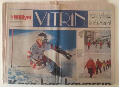 Milliyet Gazetesi Vitrin Eki 26 Aralık 1998 - Egebank İlk Kar Organizasyonu GZ22718 - 1