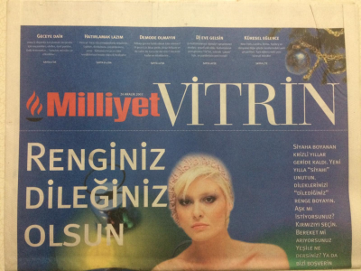 Milliyet Gazetesi Vitrin Eki 26 Aralık 2003 - Renginiz Dileğiniz Olsun GZ24869 - 1