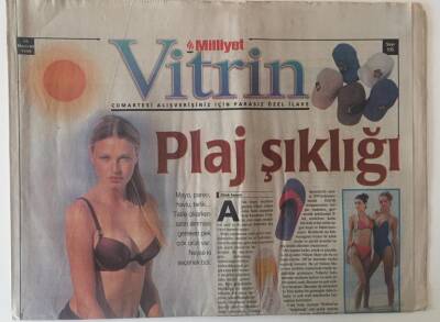 Milliyet Gazetesi Vitrin Eki 26 Haziran 1999 - Plaj Şıklığı GZ22739 - 1