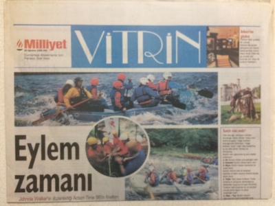 Milliyet Gazetesi Vitrin Eki 29 Ağustos 1998 - Manken Karahan Çantay,Kıyafette Bütünlük Önemli GZ24611 - 1