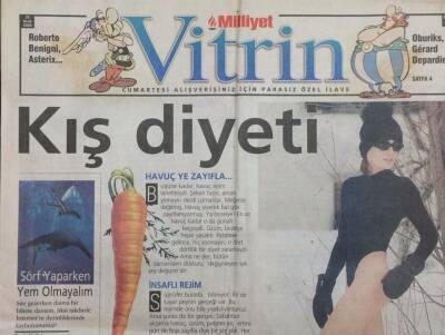 Milliyet Gazetesi Vitrin Eki 29 Ocak 2000 Seren Serengil Kitsch Kraliçesi GZ36214 - 1