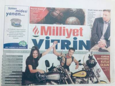 Milliyet Gazetesi Vitrin Eki 3 Mart 2001 - Lezzetli Vücutlar, Asi Ruh Kadınları Saracak GZ43066 - 1