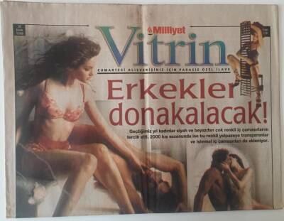 Milliyet Gazetesi Vitrin Eki 30 Ekim 1999 - Alışverişteki Kadın Şarkıcı Hatice İle Alışveriş Üzerine Konuşma GZ22736 - 1