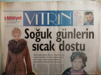 Milliyet Gazetesi Vitrin Eki 31 Ekim 1998 Soğuk Günlerin Sıcak Dostu - GZ37661 - 1