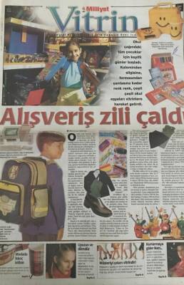 Milliyet Gazetesi Vitrin Eki 4 Eylül 1999-Giysini Burçuna Göre Seç GZ45424 - 1