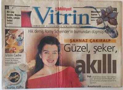 Milliyet Gazetesi Vitrin Eki 4 Mart 2000 - Şahnaz Çakıralp İle Çok Özel Röportaj GZ20581 - 1