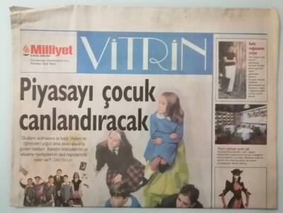 Milliyet Gazetesi Vitrin Eki 5 Eylül 1998 Piyasayı Çocuk Canlandıracak -GZ33435 - 1