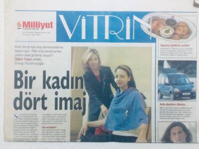 Milliyet Gazetesi Vitrin Eki 6 Haziran 1998 - Bir Kadın Dört İmaj GZ42370 - 1