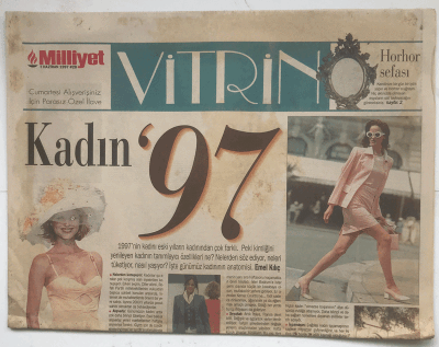 Milliyet Gazetesi Vitrin Eki 7 Haziran 1997 - Kadın 97 GZ3709 - 1