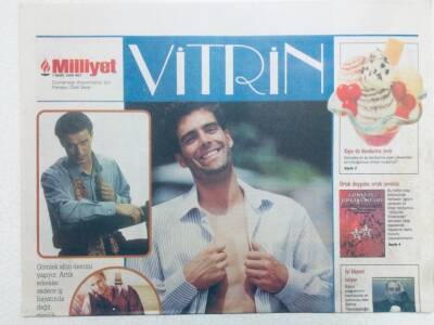 Milliyet Gazetesi Vitrin Eki 7 Mart 1998 - Erkeği Gömlek Gösterir GZ40949 - 1