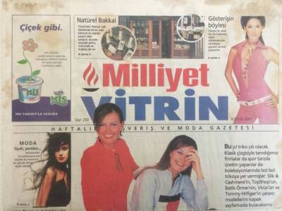 Milliyet Gazetesi Vitrin Eki 8 Eylül 2001 - Takma Güzellik GZ35305 - 1