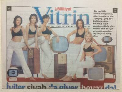 Milliyet Gazetesi Vitrin Eki 9 Ekim 1999 - Billur Kalkavan Kedi Kadar Uysal GZ34141 - 1