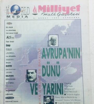 Milliyet Gazetesi World Eki 3 Şubat 1993 - Avrupanın Dünü Ve Yarını GZ41815 - 1