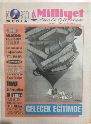 Milliyet Gazetesi World Medıa Eki 21 Temmuz 1993 - Gelecek Eğitimde, Patlayan Talep Karşısında İflas GZ24596 - 1
