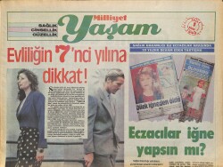 Milliyet Gazetesi Yaşam Eki 1 Nisan 1990 - Evliliğin 7.Yılına Dikkat ! GZ157974 - Gökçekoleksiyon