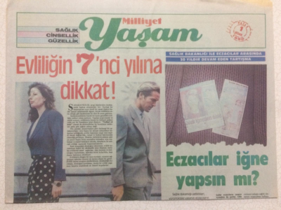 Milliyet Gazetesi Yaşam Eki 1 Nisan 1990 - Selülitle Savaşmanın Yolları GZ23113 - 1