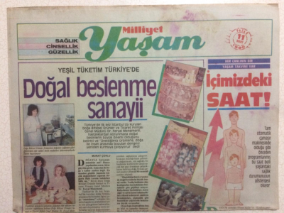 Milliyet Gazetesi Yaşam Eki 11 Mart 1990 - Doğal Beslenme Sanayii GZ24502 - 1
