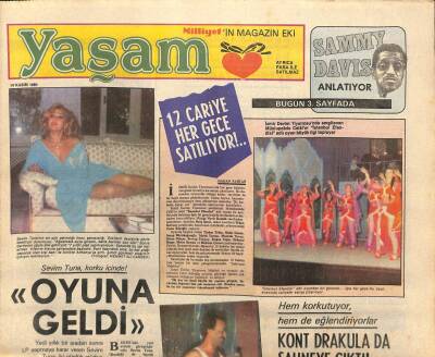 Milliyet Gazetesi Yaşam Eki - 14 Kasım 1980 - Sevim Tuna Oyuna Geldi GZ110194 - 1