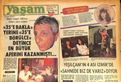Milliyet Gazetesi Yaşam Eki 15 Ağustos 1980 - Cüneyt Arkın Fuarda Hem Karate , Hem Vur-Kır Gösterileri Yapacak GZ86308 - 1